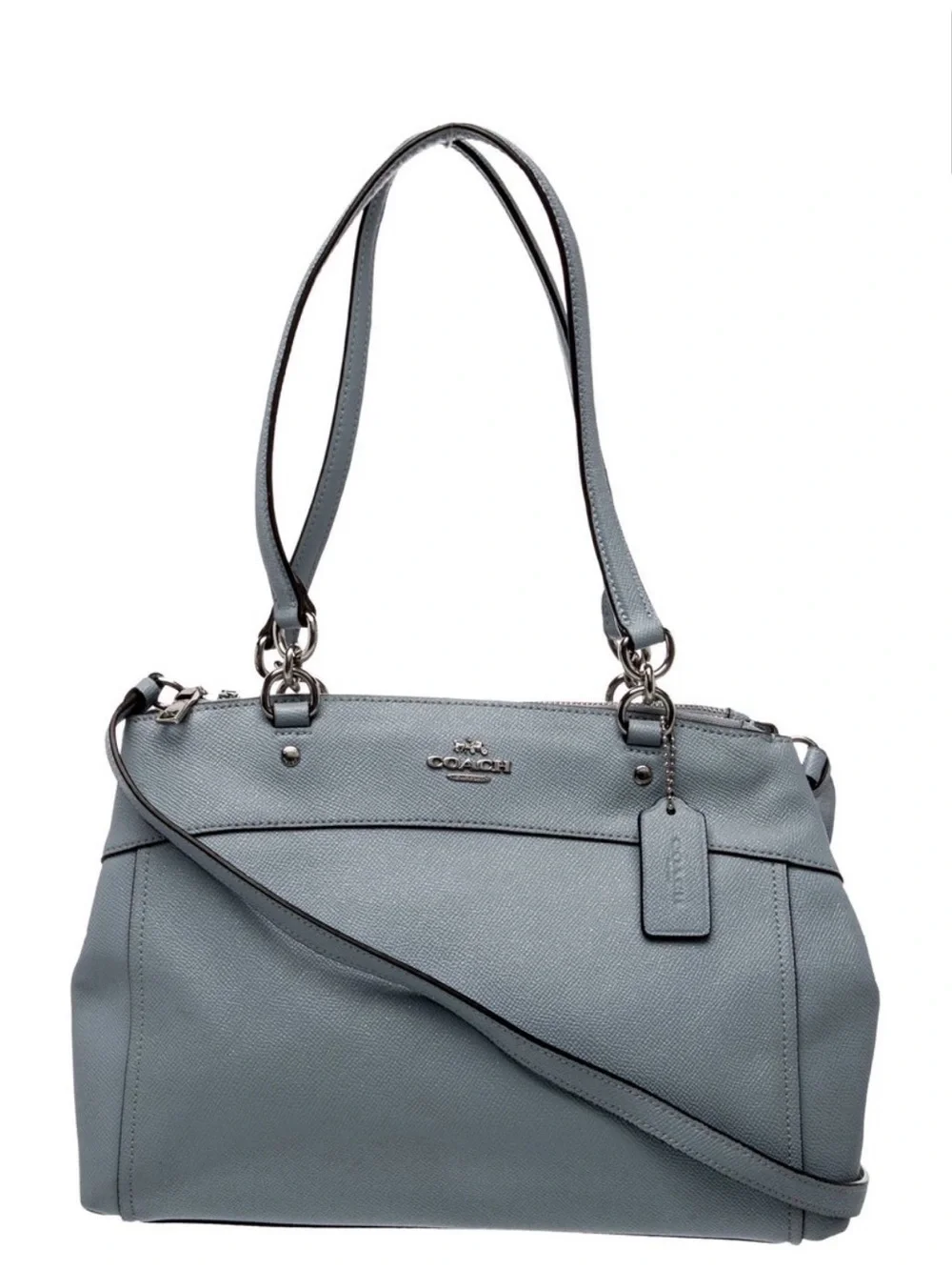 Coach Leather Shoulder Bag in Blue